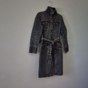 Denim Belted Women's Jacket